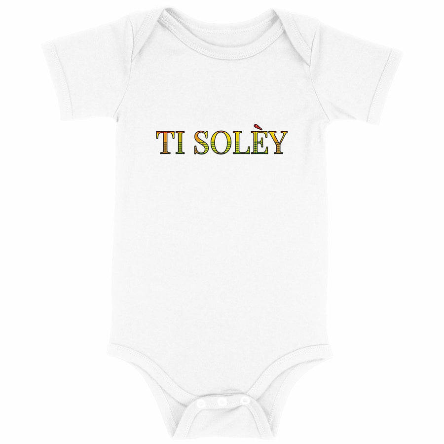 TI SOLÈY — Vêtement bébé coton - face_blanc