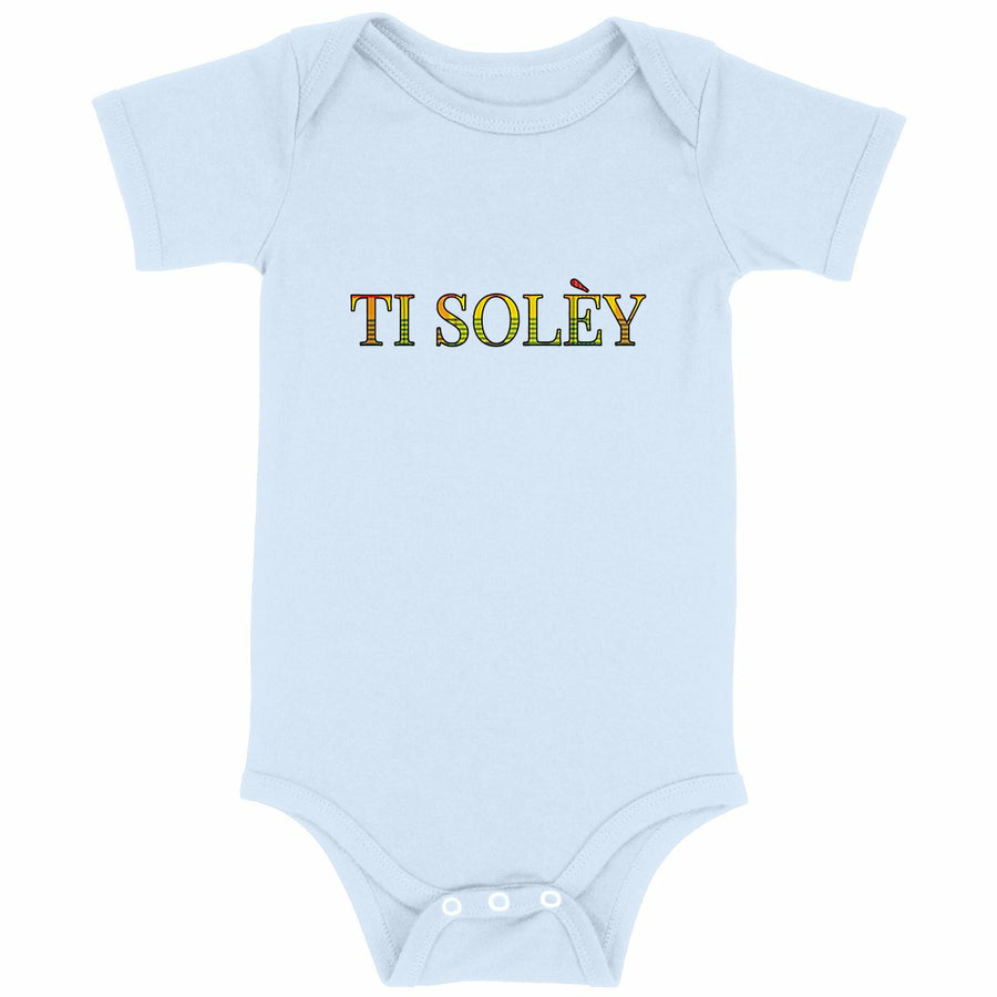 TI SOLÈY — Vêtement bébé coton - face_bleu